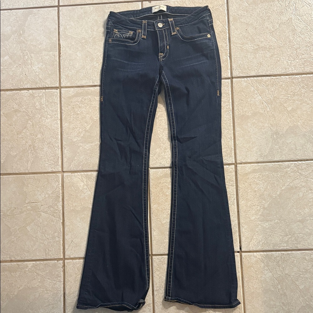 Big Star Women's LIV Dark Blue Flare Jeans